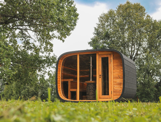 Leil® 6-Person Round Cube Double Sauna (2.6)