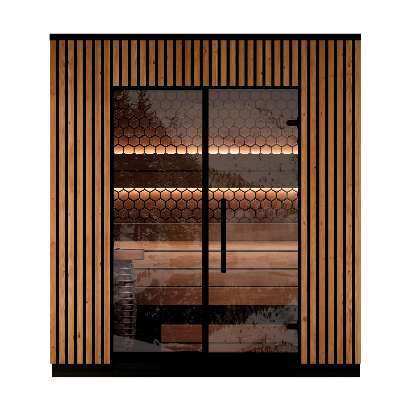 Leil® Viva 210 Outdoor Sauna Kit (3 person)