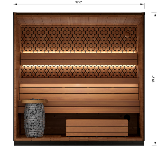 Leil® Viva 250 Outdoor Sauna Kit (4 person)