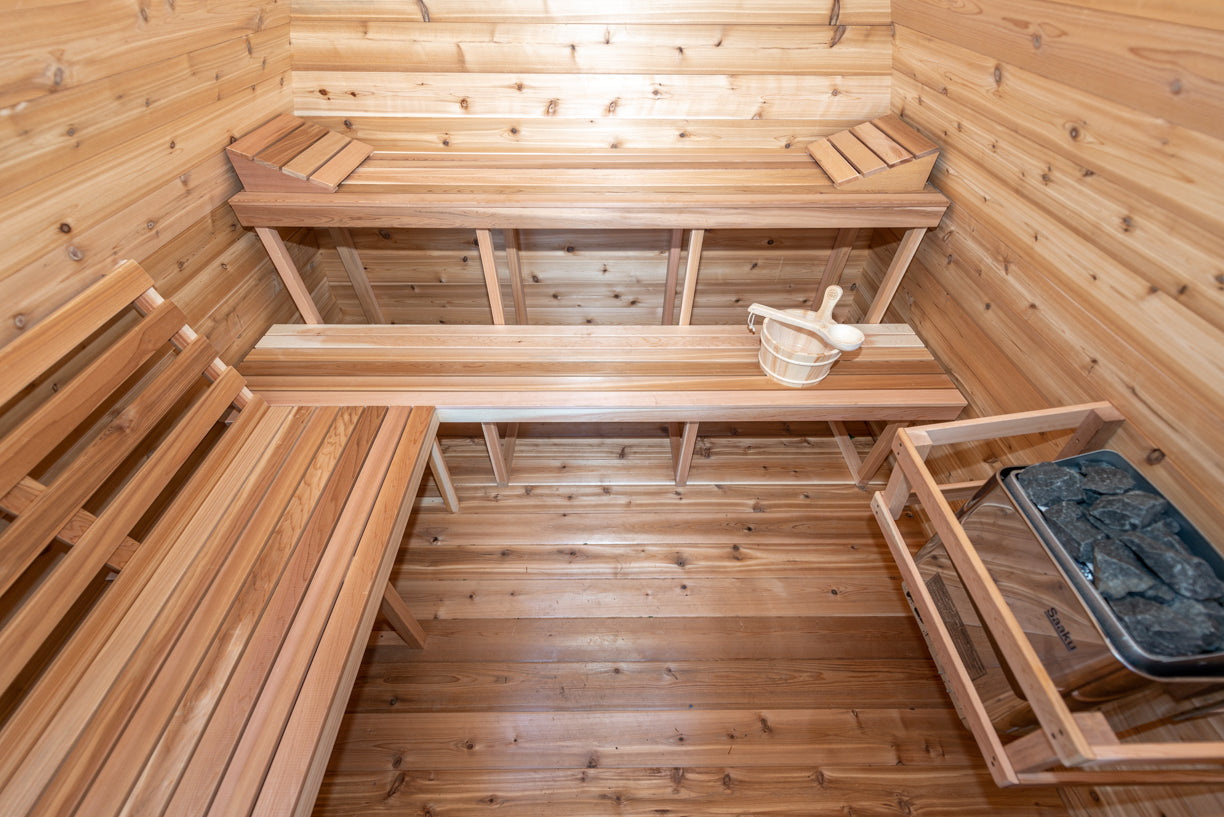 Pod Sauna - Dundalk Knotty Red Cedar