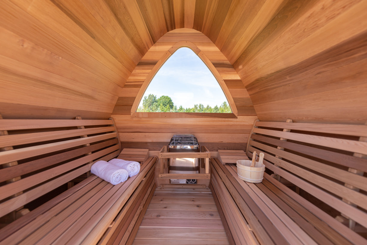 Pod Sauna - Dundalk Clear Red Cedar