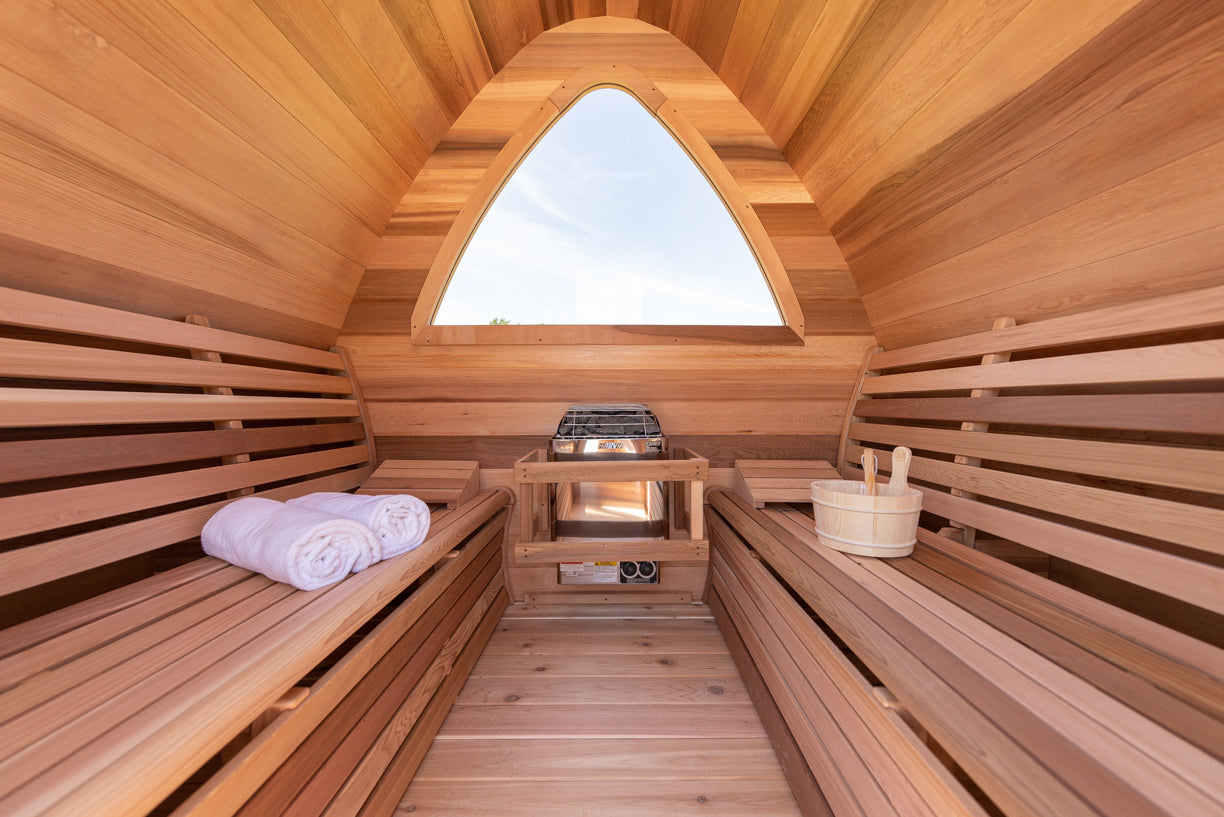 Pod Sauna - Dundalk Clear Red Cedar