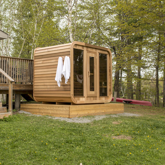 Luna Outdoor Cube Sauna photo 1