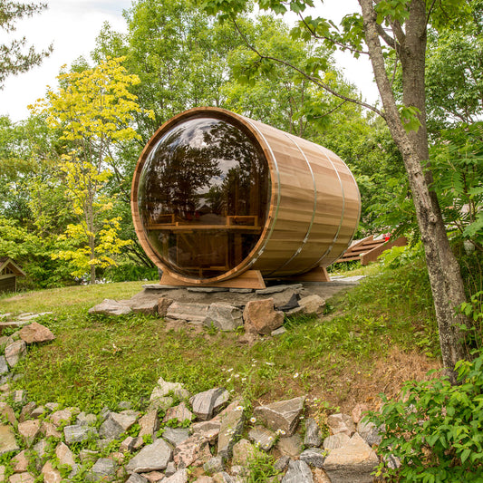 Panoramic Outdoor Barrel Sauna photo 1