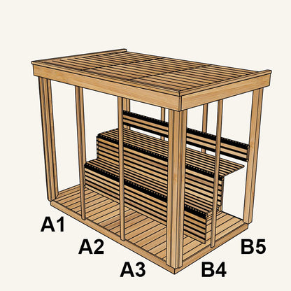 5'x8' panel layout – panel layout view 2