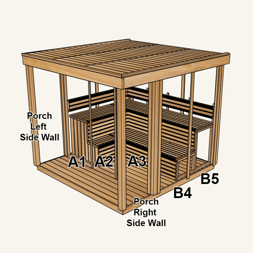 6'x7' with Porch panel layout – panel layout view 2