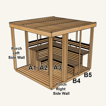 6'x7' with Porch panel layout – panel layout view 2