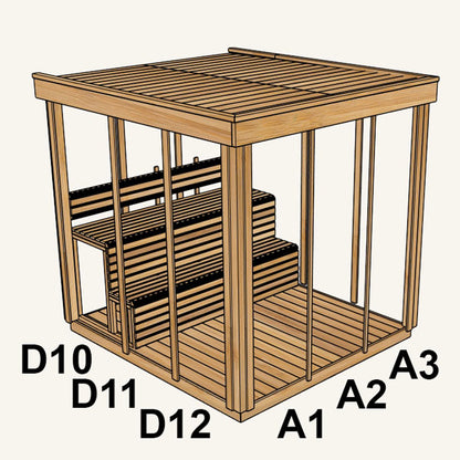 7'x7' panel layout – panel layout view 1
