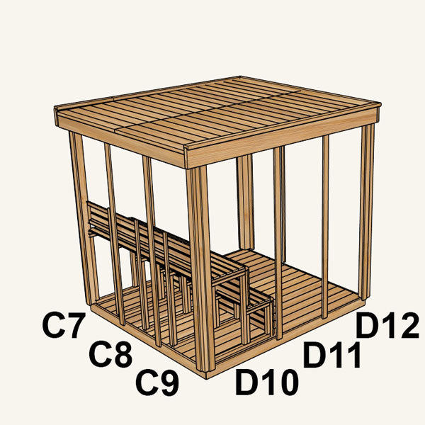 7'x7' panel layout – panel layout view 3
