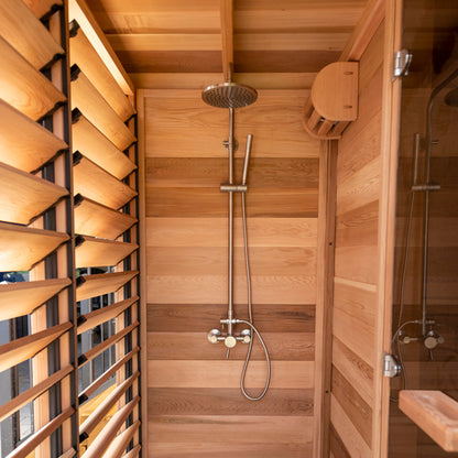 Outdoor Cabin Sauna w/ Outdoor Shower photo 1