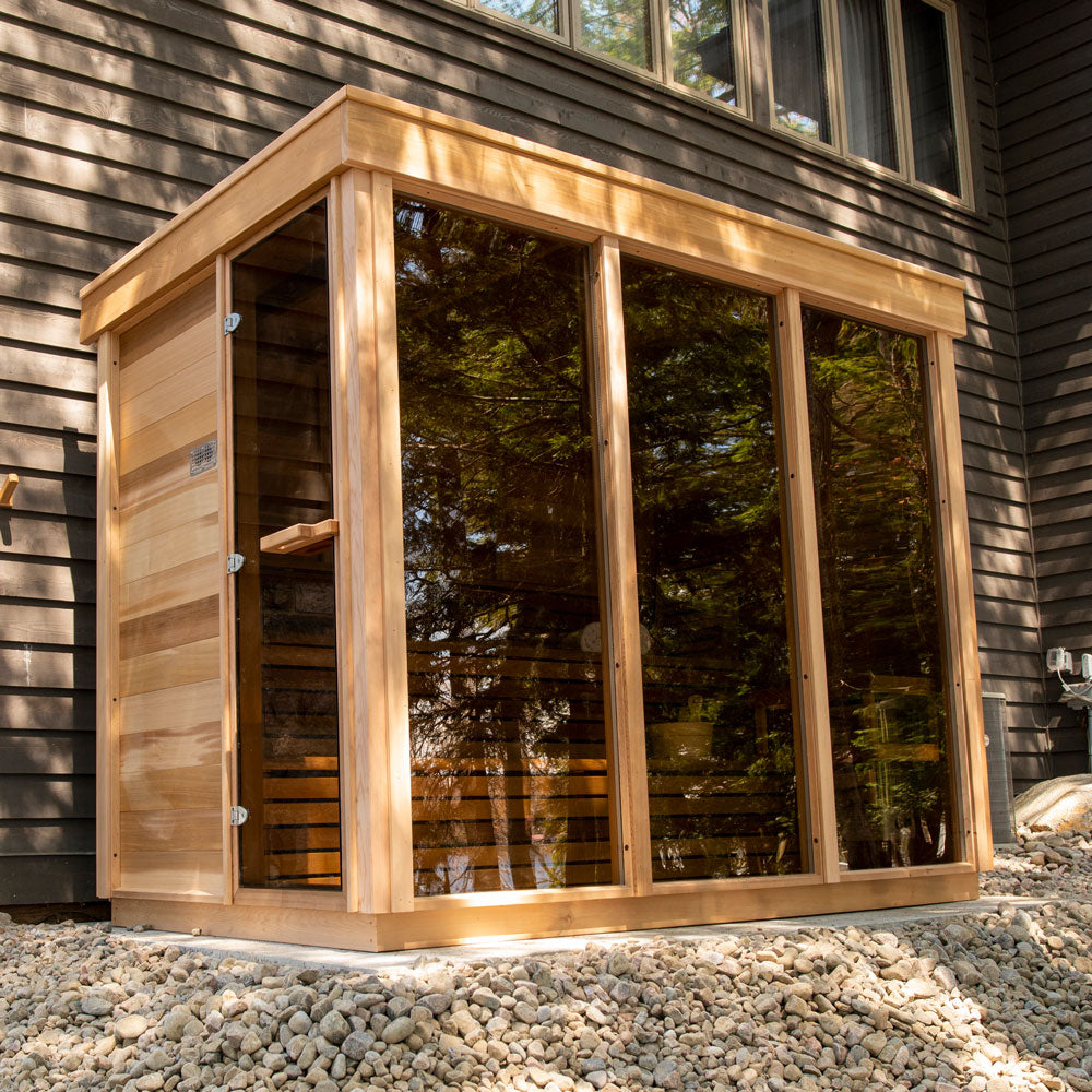 Outdoor Cabin Sauna w/ Outdoor Shower photo 6 (size specific)